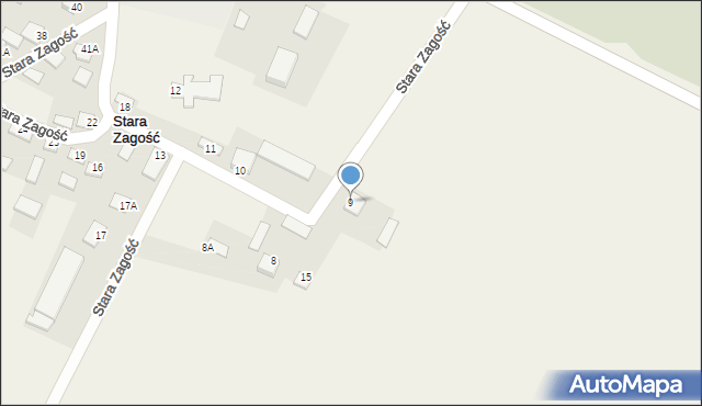Stara Zagość, Stara Zagość, 9, mapa Stara Zagość
