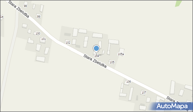 Stara Zbelutka, Stara Zbelutka, 104, mapa Stara Zbelutka