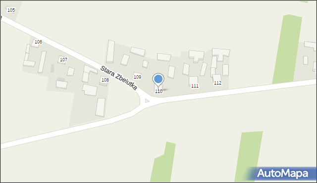 Stara Zbelutka, Stara Zbelutka, 110, mapa Stara Zbelutka