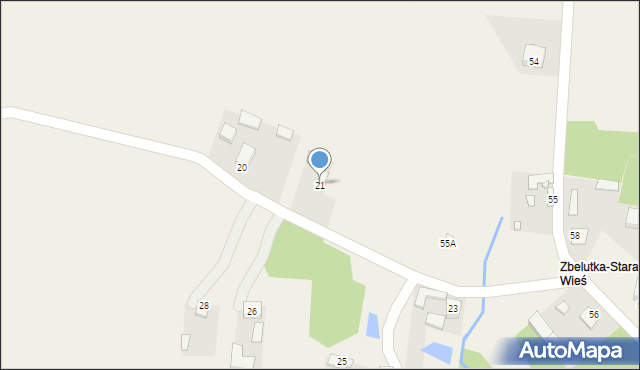 Stara Zbelutka, Stara Zbelutka, 21, mapa Stara Zbelutka