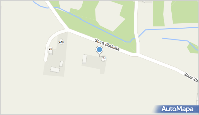 Stara Zbelutka, Stara Zbelutka, 44a, mapa Stara Zbelutka