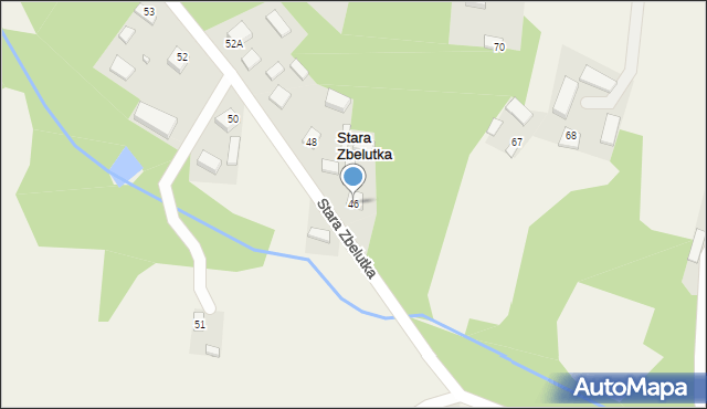 Stara Zbelutka, Stara Zbelutka, 46, mapa Stara Zbelutka