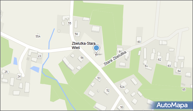 Stara Zbelutka, Stara Zbelutka, 57, mapa Stara Zbelutka