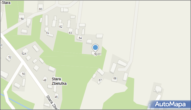 Stara Zbelutka, Stara Zbelutka, 70, mapa Stara Zbelutka