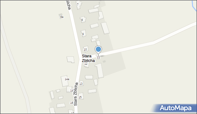 Stara Zblicha, Stara Zblicha, 11, mapa Stara Zblicha