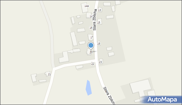 Stara Zblicha, Stara Zblicha, 20, mapa Stara Zblicha