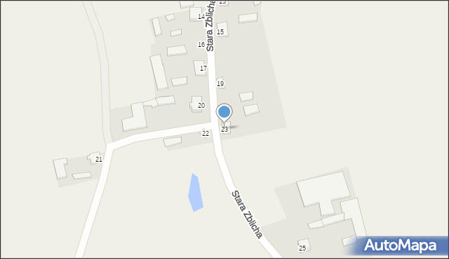 Stara Zblicha, Stara Zblicha, 23, mapa Stara Zblicha
