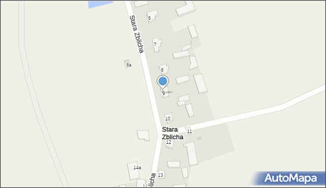 Stara Zblicha, Stara Zblicha, 9, mapa Stara Zblicha