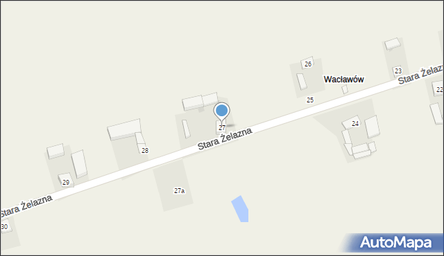 Stara Żelazna, Stara Żelazna, 27, mapa Stara Żelazna