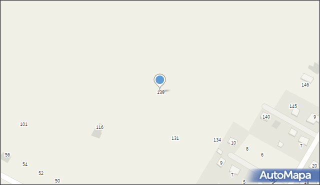 Starczanowo, Starczana, 139, mapa Starczanowo