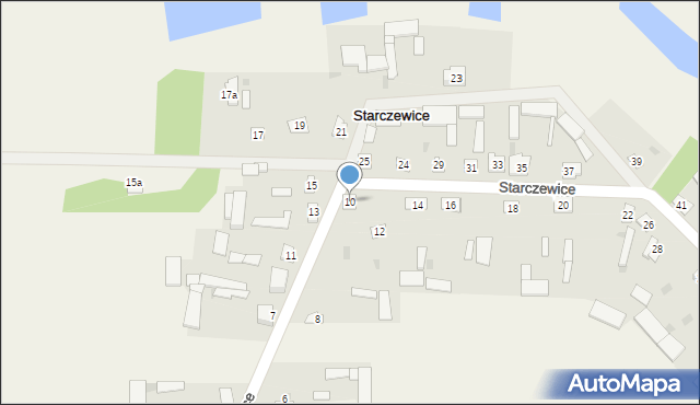 Starczewice, Starczewice, 10, mapa Starczewice