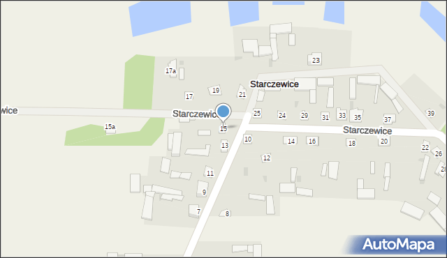 Starczewice, Starczewice, 15, mapa Starczewice