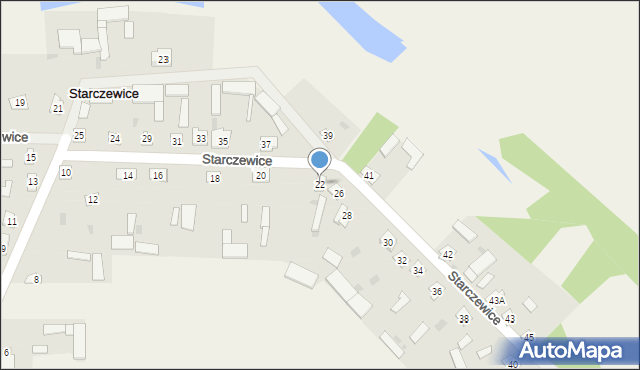 Starczewice, Starczewice, 22, mapa Starczewice