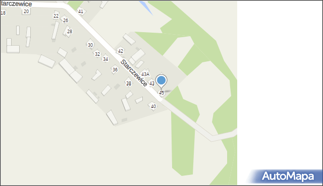 Starczewice, Starczewice, 45, mapa Starczewice