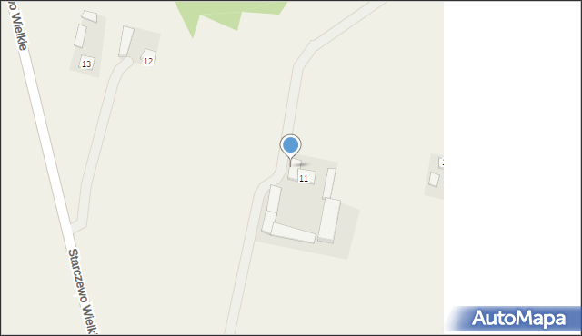 Starczewo Wielkie, Starczewo Wielkie, 11a, mapa Starczewo Wielkie