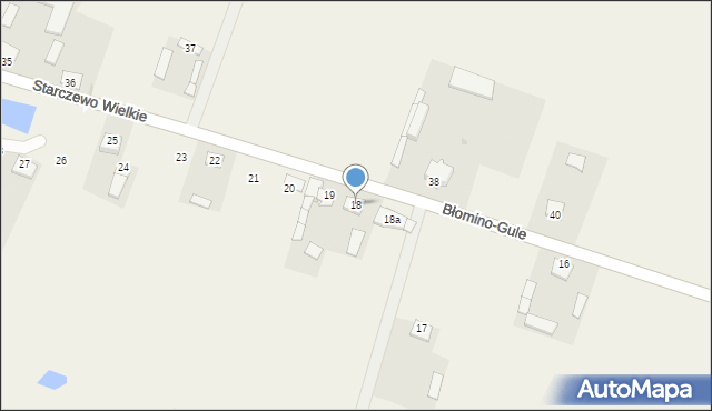 Starczewo Wielkie, Starczewo Wielkie, 18, mapa Starczewo Wielkie