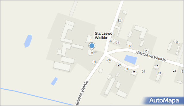 Starczewo Wielkie, Starczewo Wielkie, 30, mapa Starczewo Wielkie