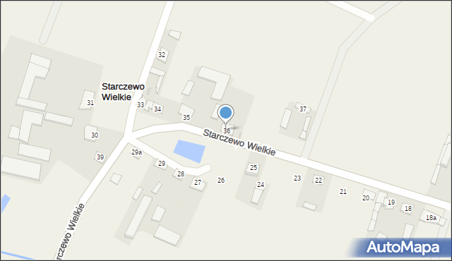Starczewo Wielkie, Starczewo Wielkie, 36, mapa Starczewo Wielkie