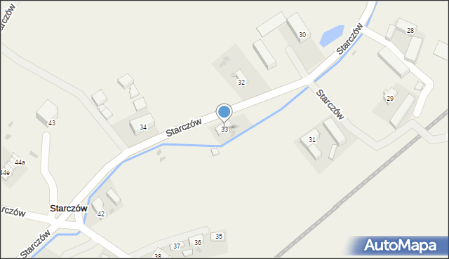 Starczów, Starczów, 33, mapa Starczów