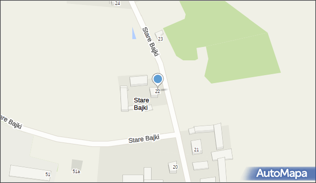 Stare Bajki, Stare Bajki, 22, mapa Stare Bajki