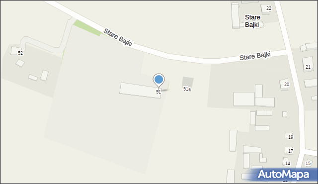 Stare Bajki, Stare Bajki, 51, mapa Stare Bajki