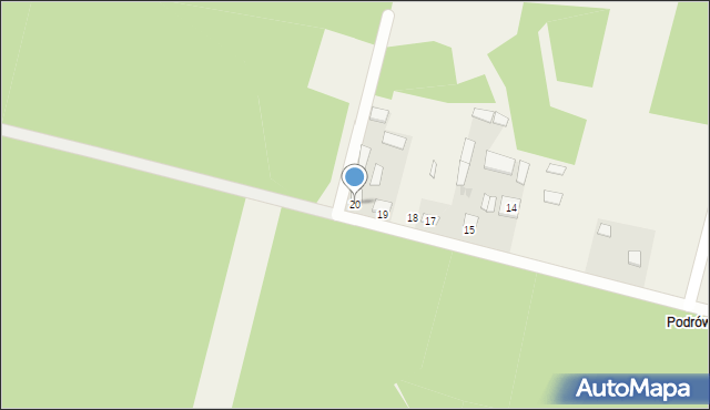 Stare Baraki, Stare Baraki, 20, mapa Stare Baraki