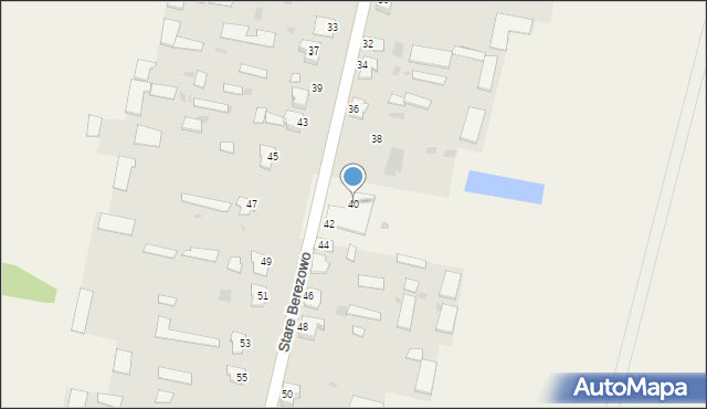 Stare Berezowo, Stare Berezowo, 40, mapa Stare Berezowo