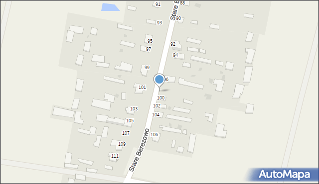 Stare Berezowo, Stare Berezowo, 98, mapa Stare Berezowo