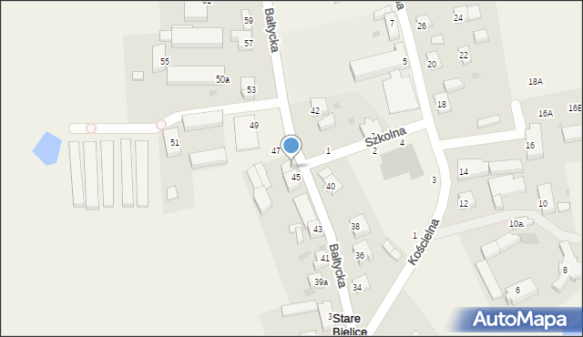 Stare Bielice, Stare Bielice, 46, mapa Stare Bielice