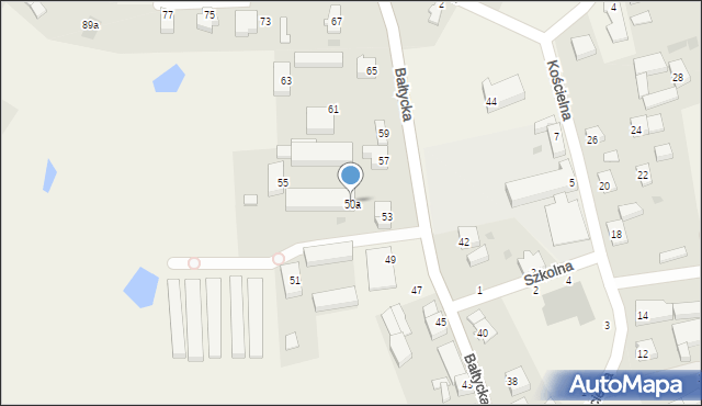 Stare Bielice, Stare Bielice, 50a, mapa Stare Bielice