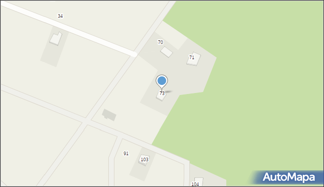 Stare Biskupice, Stare Biskupice, 73, mapa Stare Biskupice