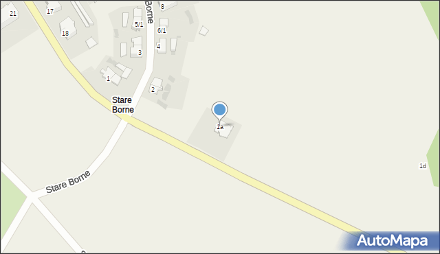Stare Borne, Stare Borne, 1a, mapa Stare Borne