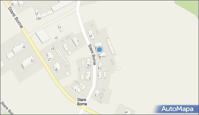 Stare Borne, Stare Borne, 8, mapa Stare Borne