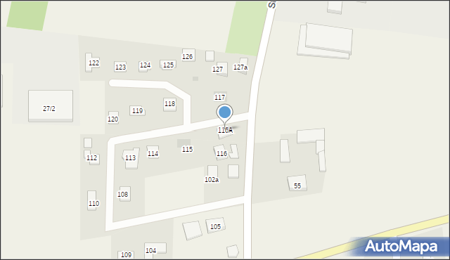 Stare Boryszewo, Stare Boryszewo, 116A, mapa Stare Boryszewo