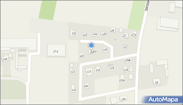 Stare Boryszewo, Stare Boryszewo, 119, mapa Stare Boryszewo