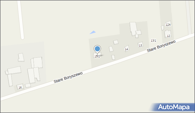 Stare Boryszewo, Stare Boryszewo, 15/1, mapa Stare Boryszewo