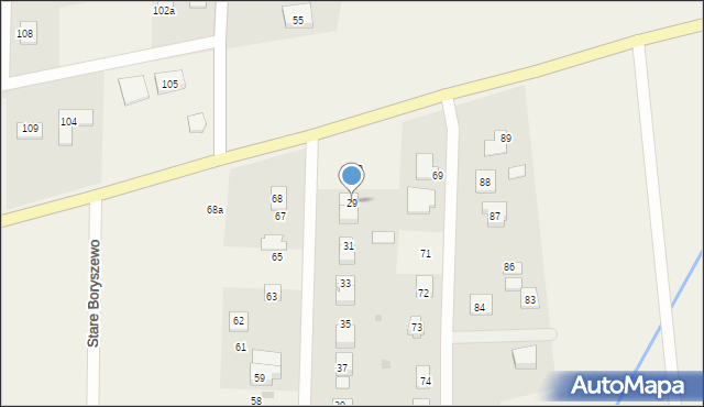 Stare Boryszewo, Stare Boryszewo, 29, mapa Stare Boryszewo