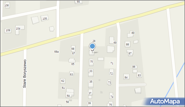 Stare Boryszewo, Stare Boryszewo, 30, mapa Stare Boryszewo