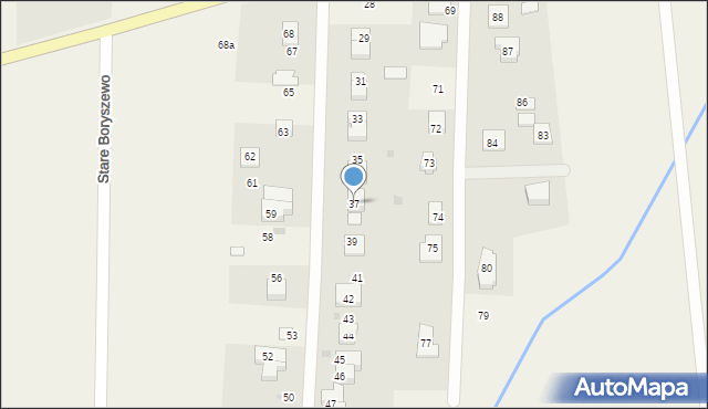 Stare Boryszewo, Stare Boryszewo, 37, mapa Stare Boryszewo