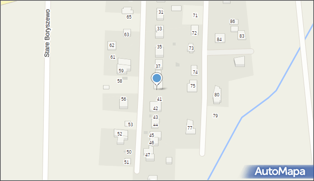Stare Boryszewo, Stare Boryszewo, 40, mapa Stare Boryszewo