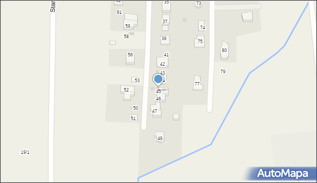 Stare Boryszewo, Stare Boryszewo, 45, mapa Stare Boryszewo