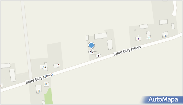 Stare Boryszewo, Stare Boryszewo, 5a, mapa Stare Boryszewo