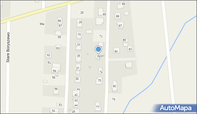 Stare Boryszewo, Stare Boryszewo, 73, mapa Stare Boryszewo
