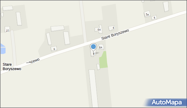 Stare Boryszewo, Stare Boryszewo, 8, mapa Stare Boryszewo