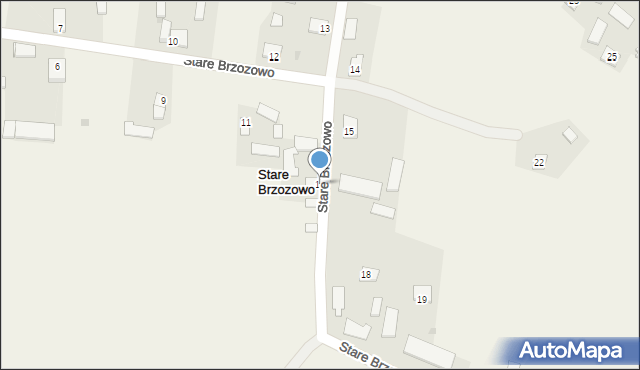 Stare Brzozowo, Stare Brzozowo, 16, mapa Stare Brzozowo