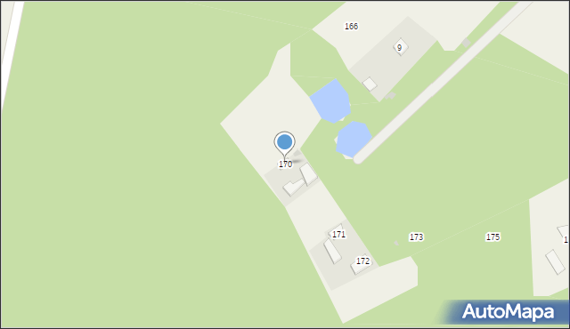 Stare Budy, Stare Budy, 170, mapa Stare Budy