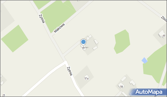 Stare Budy, Stare Budy, 57, mapa Stare Budy