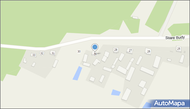 Stare Budy, Stare Budy, 29, mapa Stare Budy