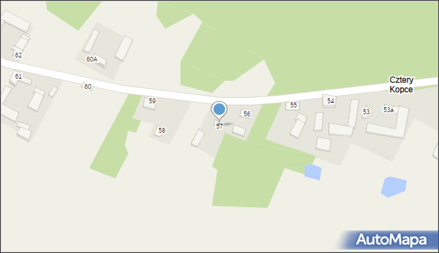 Stare Budy, Stare Budy, 57, mapa Stare Budy