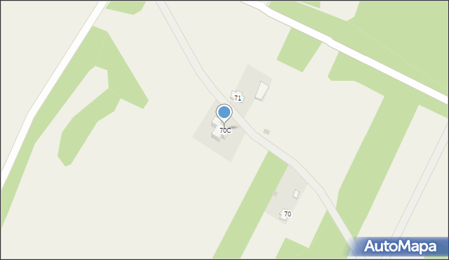 Stare Budy, Stare Budy, 70C, mapa Stare Budy